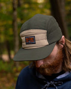 Small Mountain Quilted Hat - Dark Forest/Maple