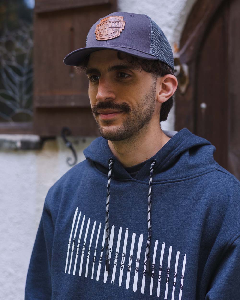 Born From Ice Trucker Hat - Vintage Black
