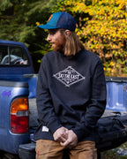 High Alpine Waffle Crew - Vintage Black