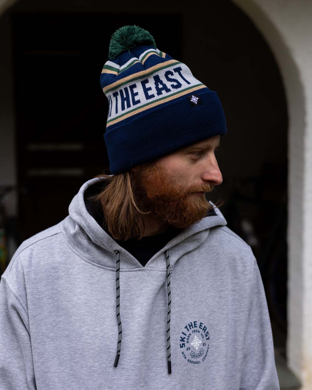 Tailgater Pom Beanie - Blue Ridge