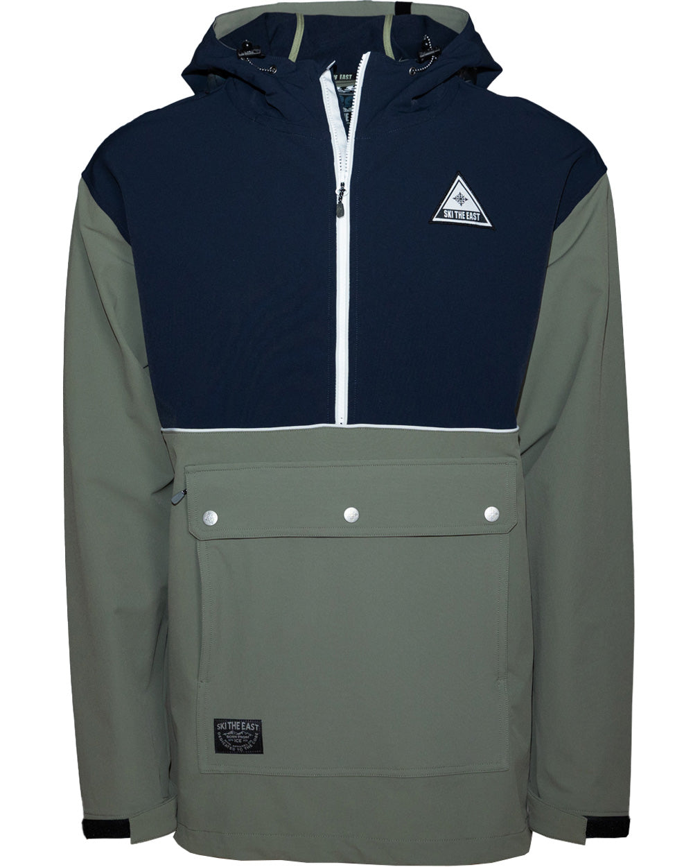 Gale Force Anorak Jacket - Stone Blue/Pine