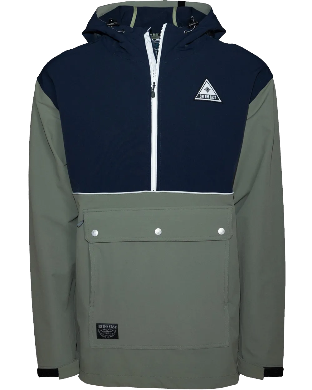 Gale Force Anorak Jacket - Stone Blue/Pine