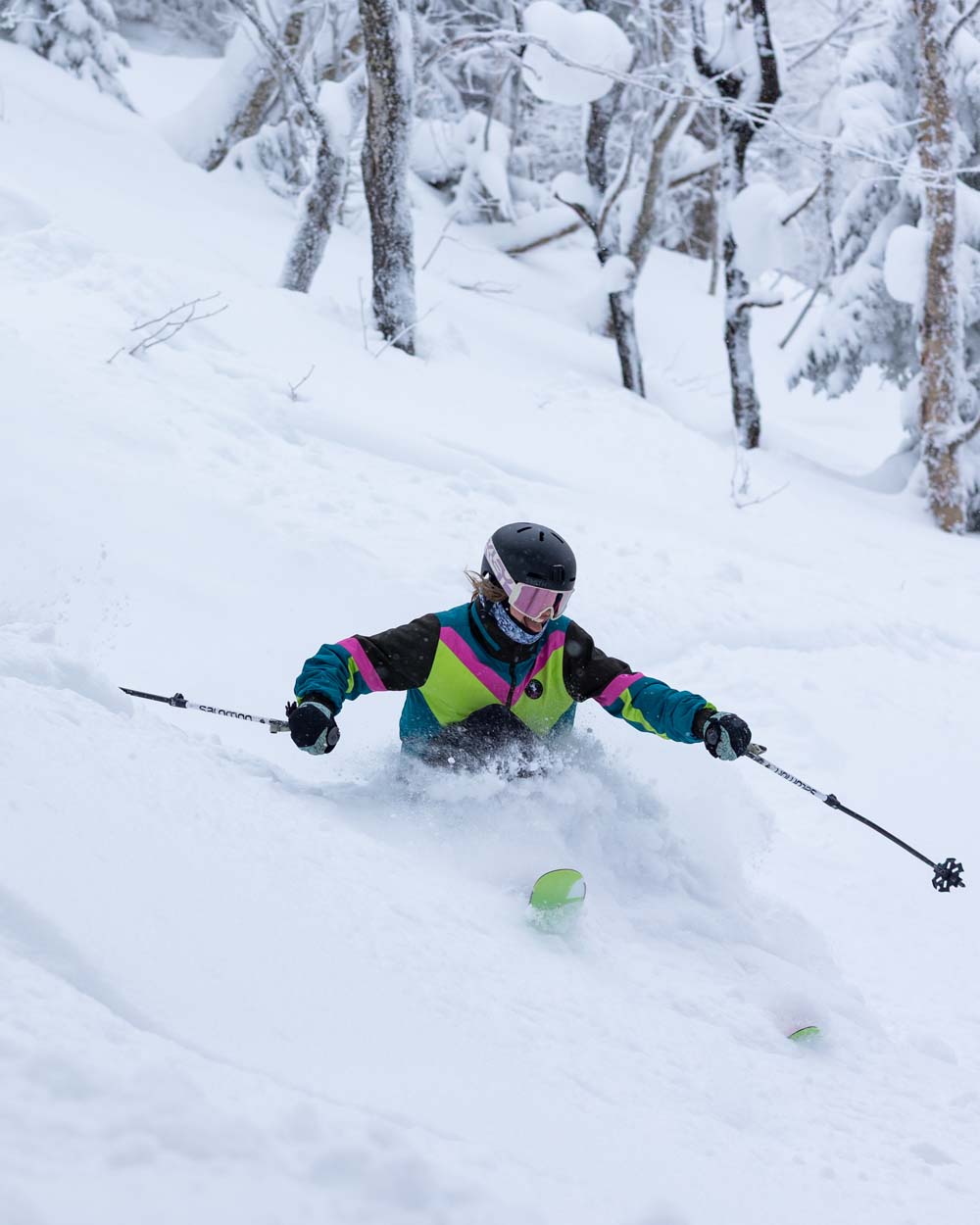 Neon Nights Zip Windbreaker - Tubular Teal – Ski The East