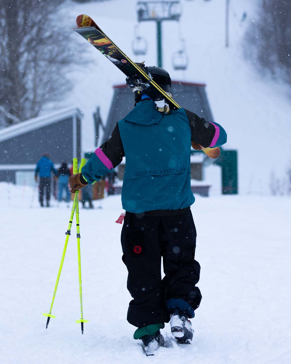 Neon Nights Zip Windbreaker - Tubular Teal – Ski The East