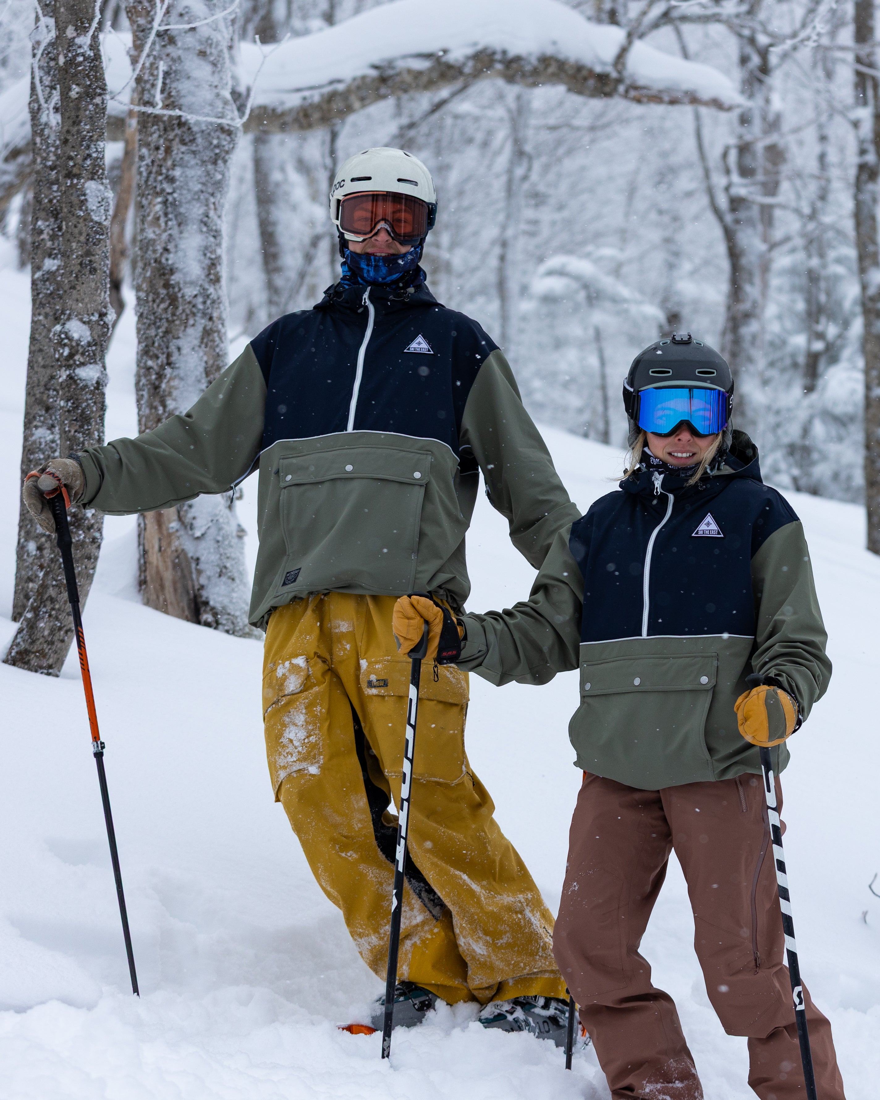 Gale Force Anorak Jacket - Stone Blue/Pine