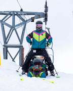 Neon Nights Zip Windbreaker - Tubular Teal