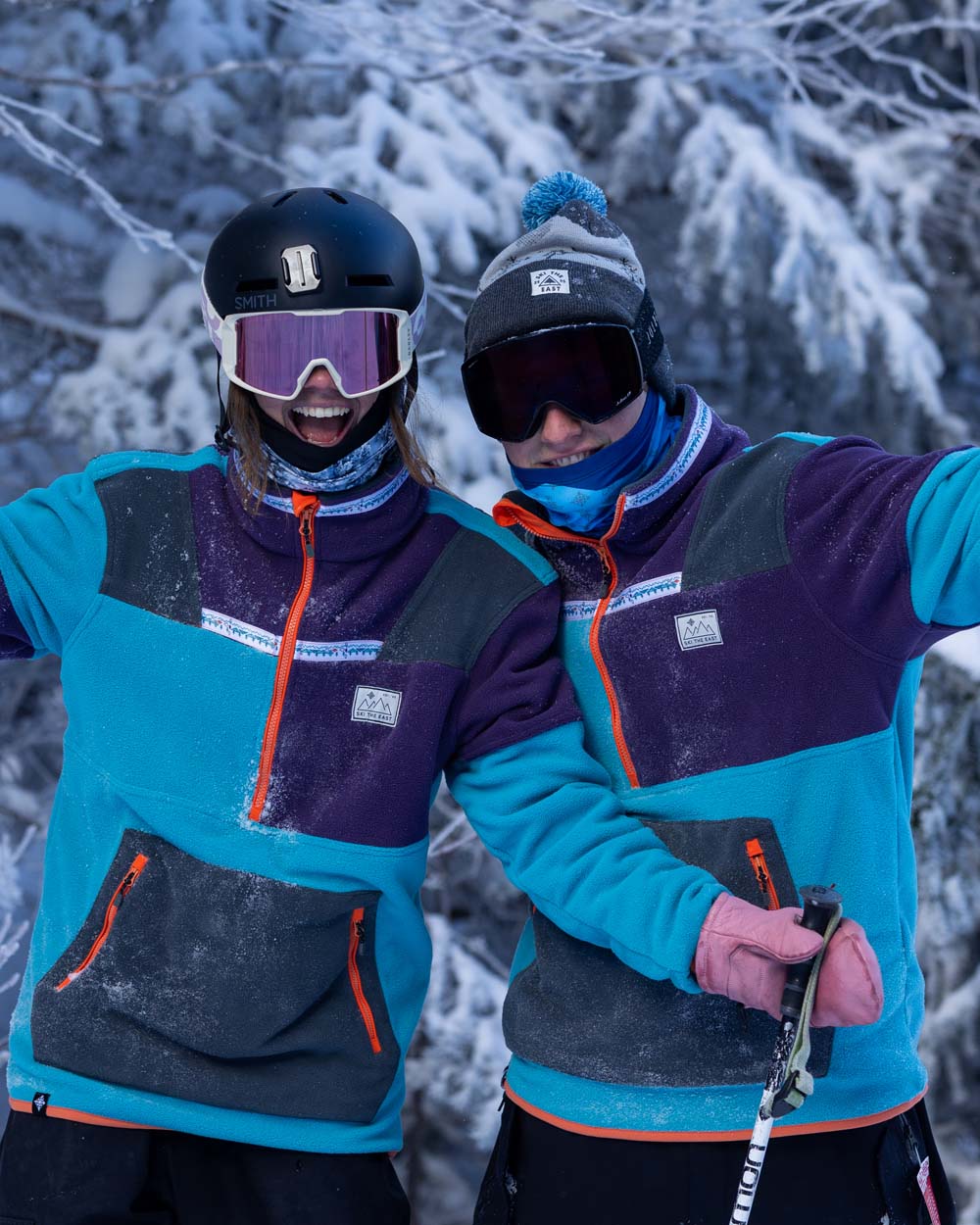 Gnarly Peaks Half Zip Fleece - Alpenglow – Ski The East