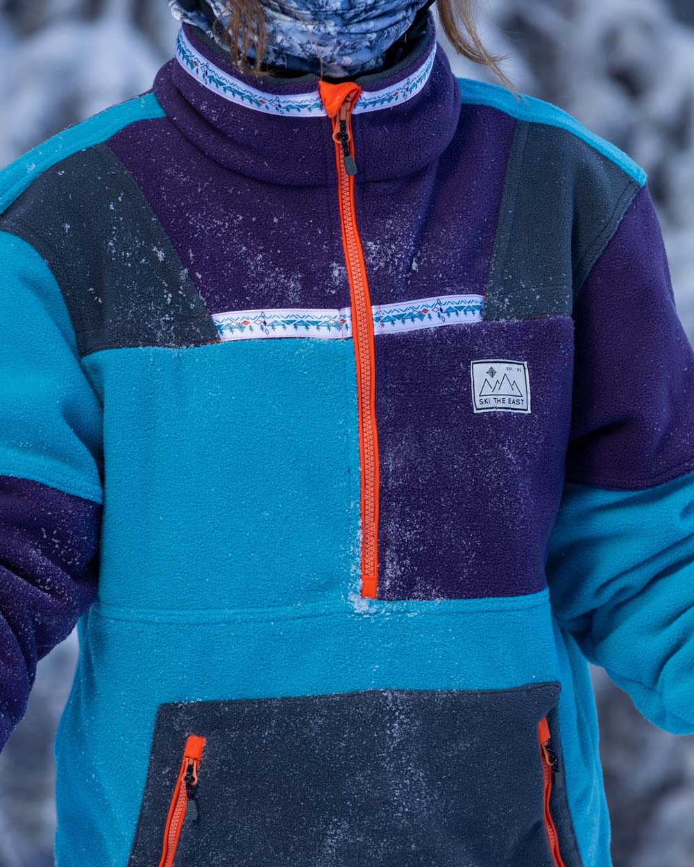 Gnarly Peaks Half Zip Fleece - Alpenglow – Ski The East