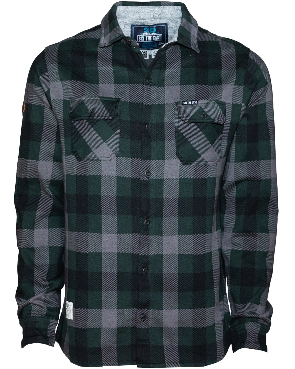 Snowdrift Knit Flannel - Backwoods Pine