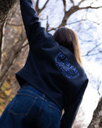 Women's Underhill Crop Crew Sweatshirt - Navy