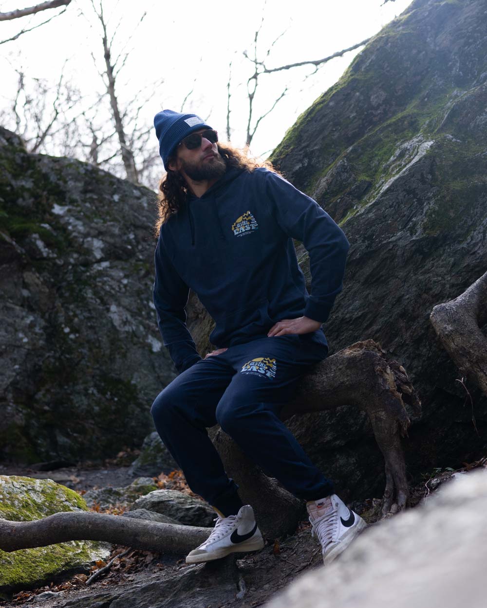 Powder Daze Lightweight Hoodie - Navy
