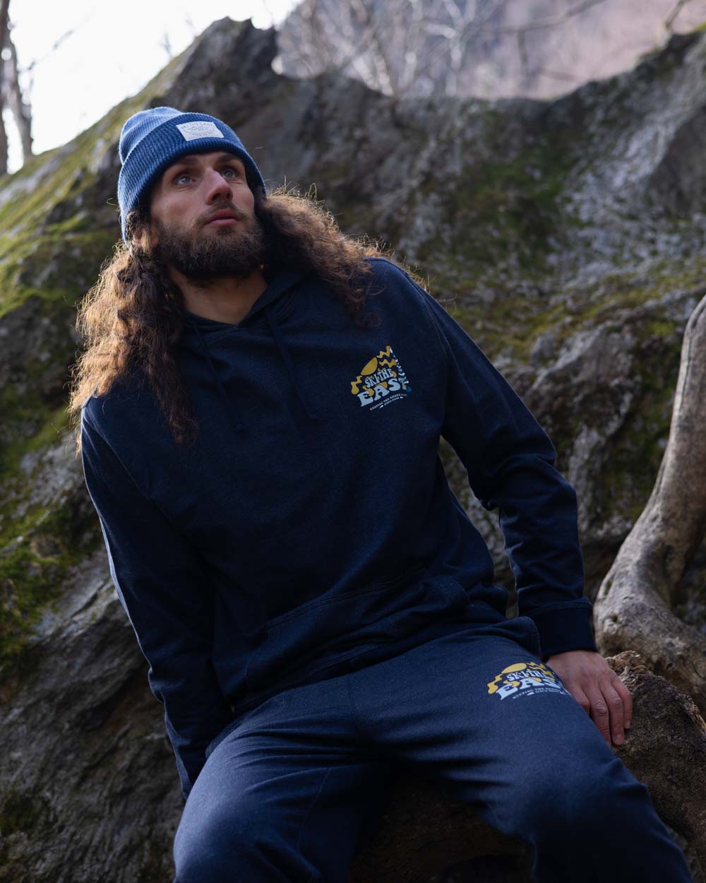 Powder Daze Lightweight Hoodie - Navy