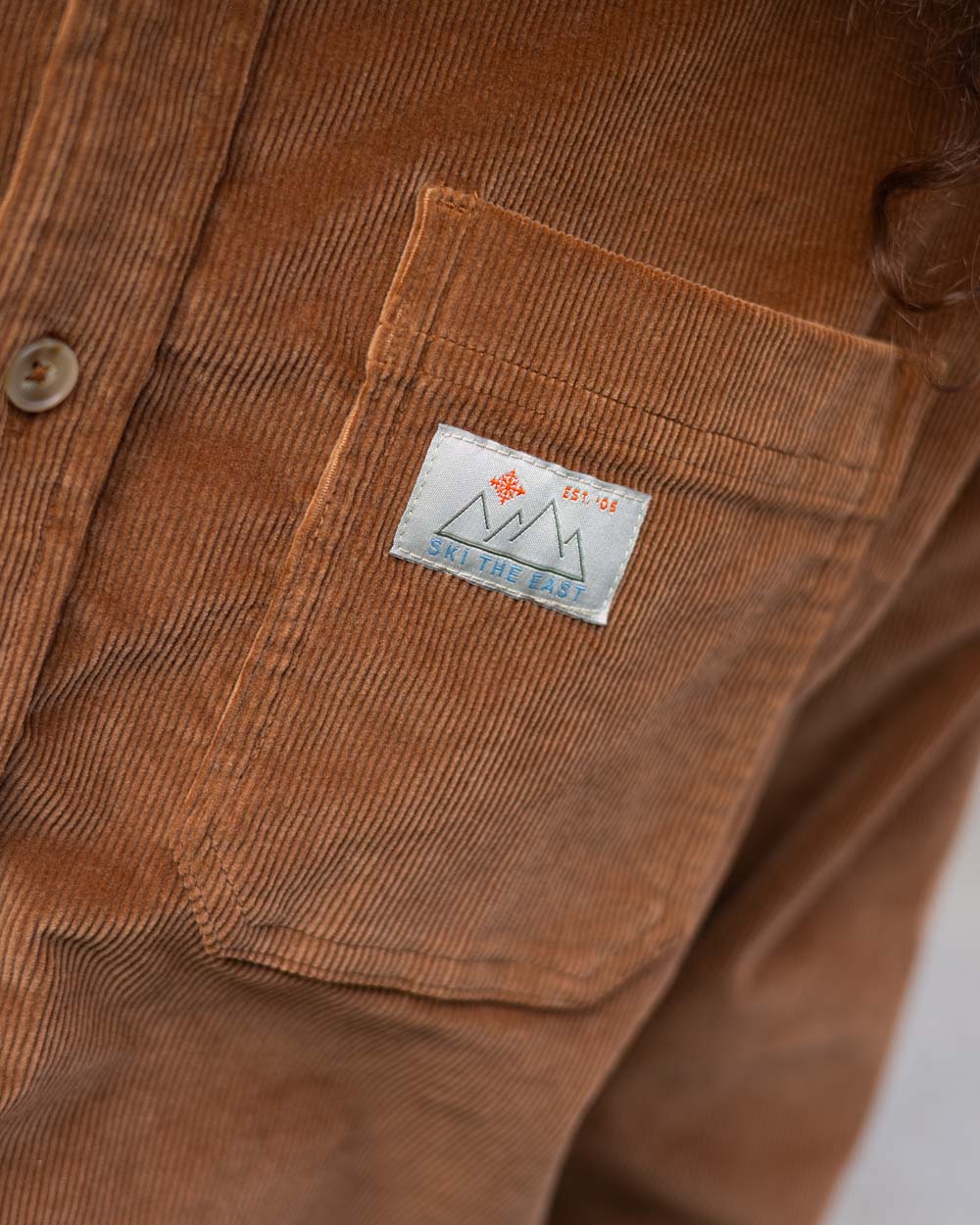 Cat Tracks Corduroy Shirt - Bark