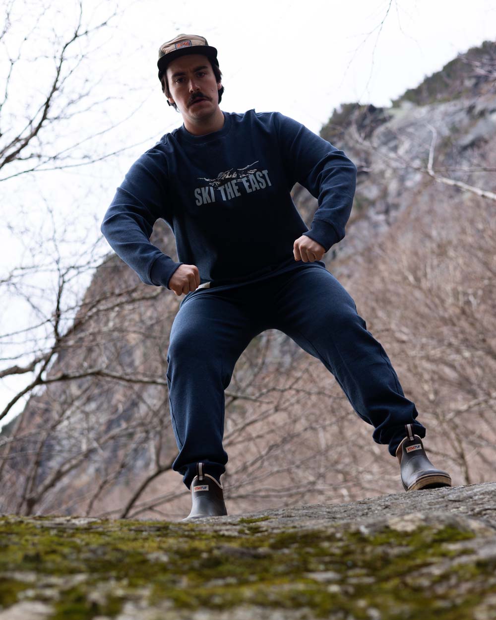 Woodland Waffle Joggers - Navy