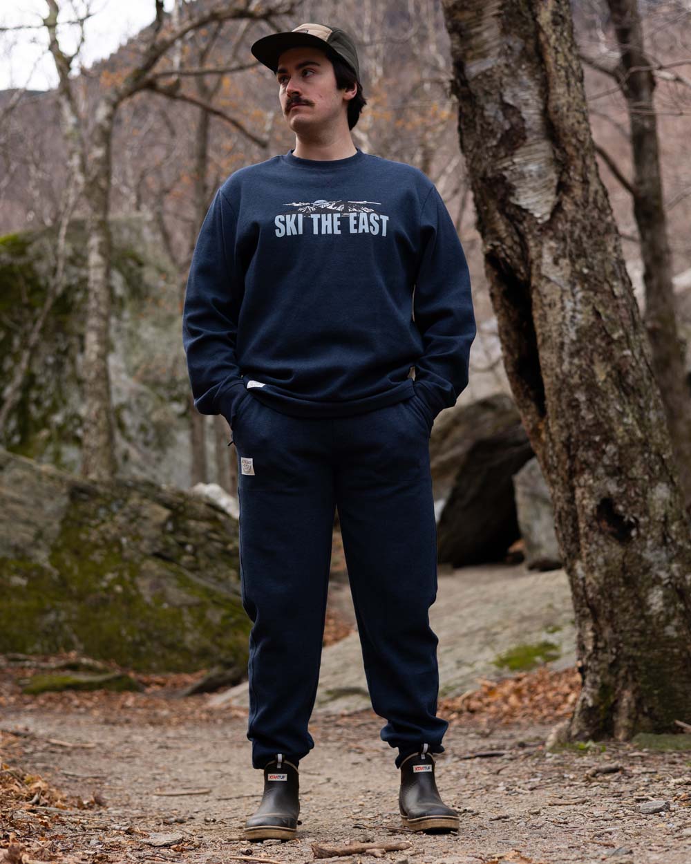 Woodland Waffle Joggers - Navy
