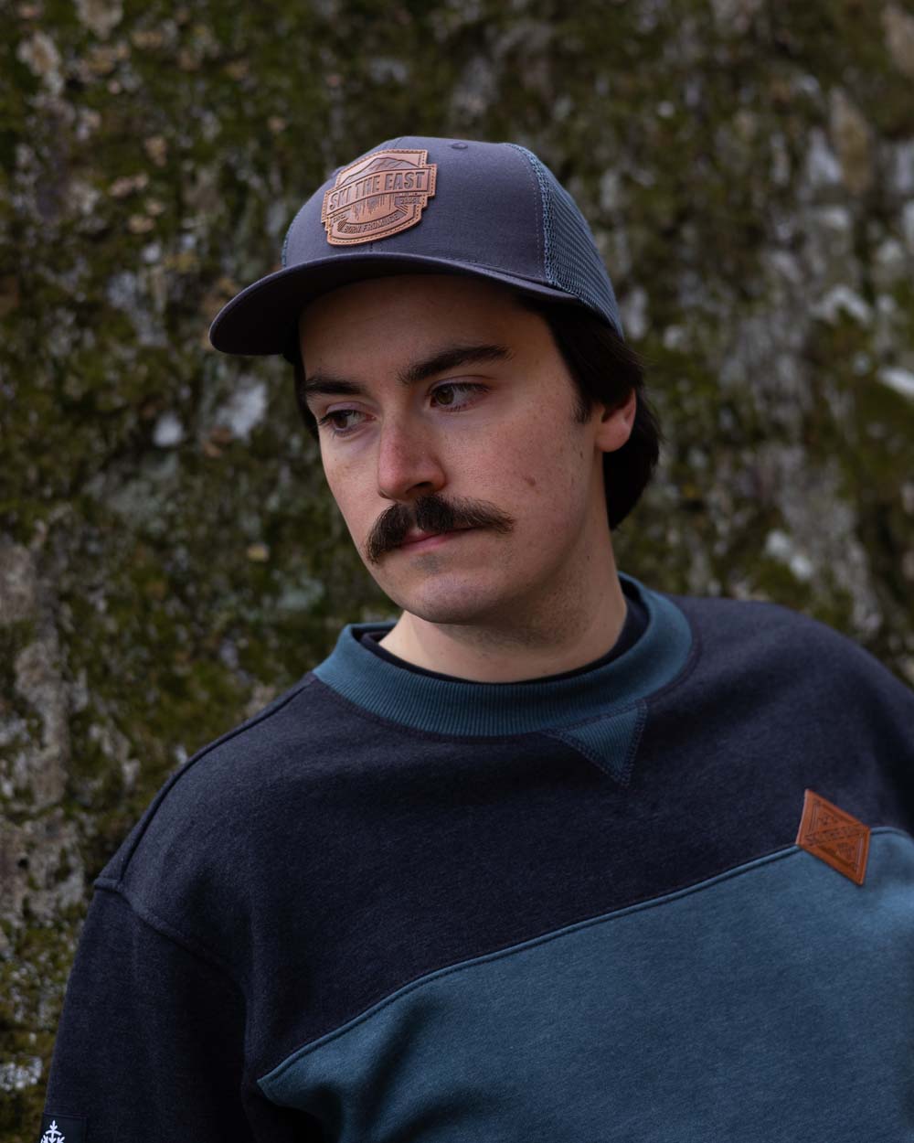 Quarry Crew Sweatshirt - Vintage Black/ Indigo