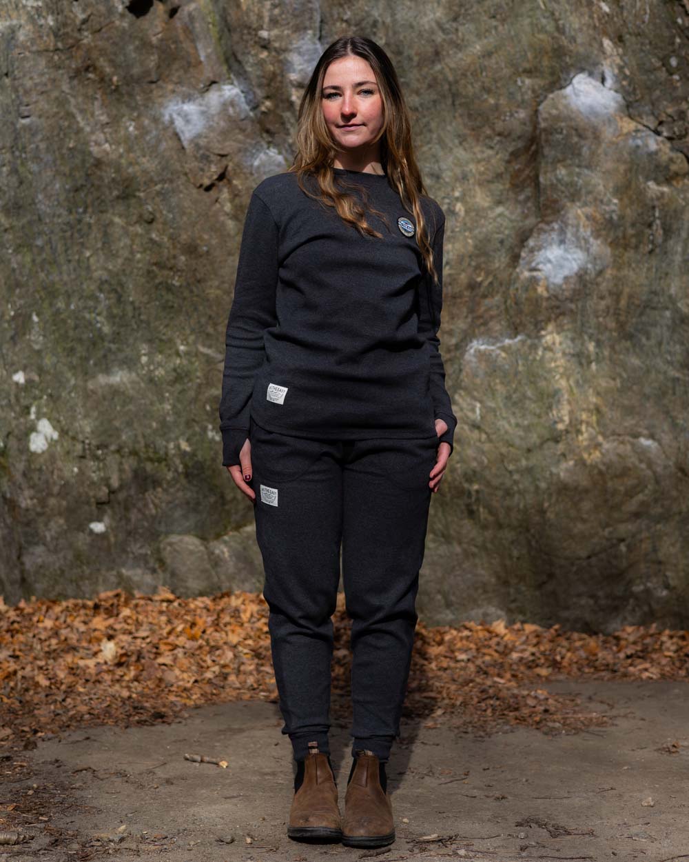 Women's Woodland Waffle Joggers - Vintage Black