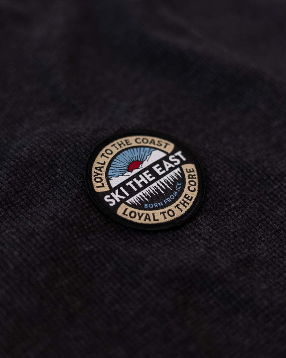 Women's Core Waffle Crew - Vintage Black