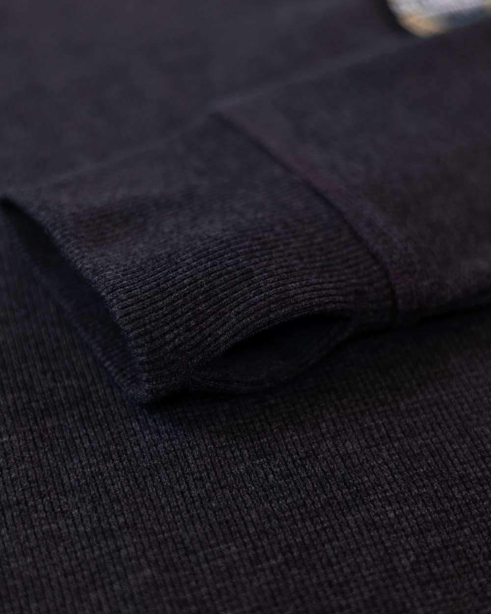 Women's Core Waffle Crew - Vintage Black
