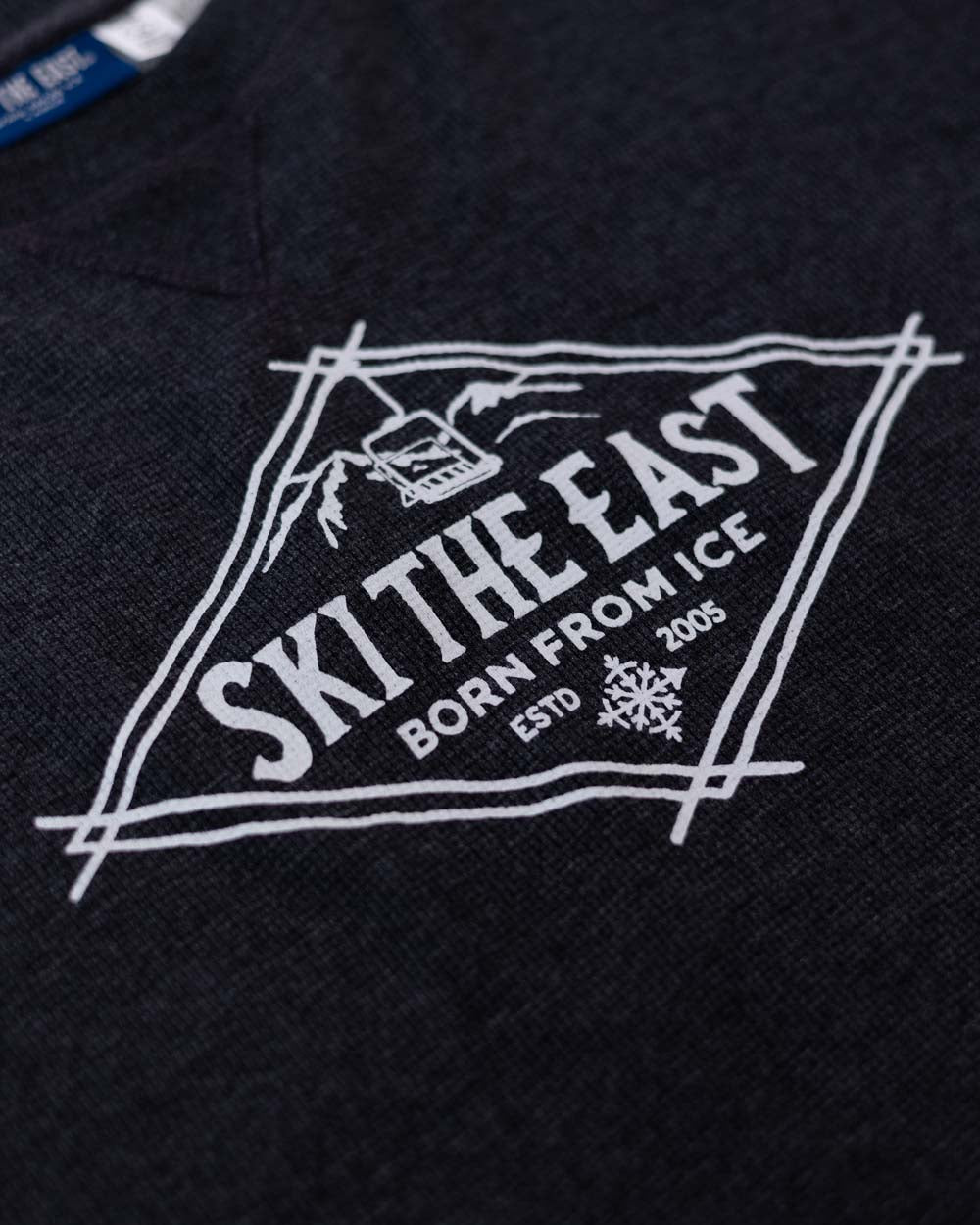 High Alpine Waffle Crew - Vintage Black