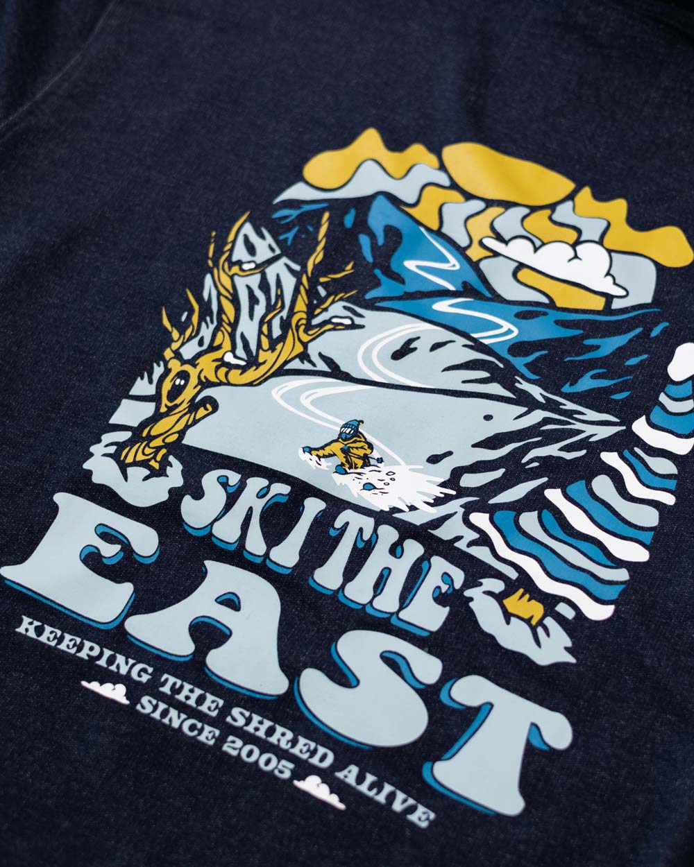 Powder Daze Lightweight Hoodie - Navy