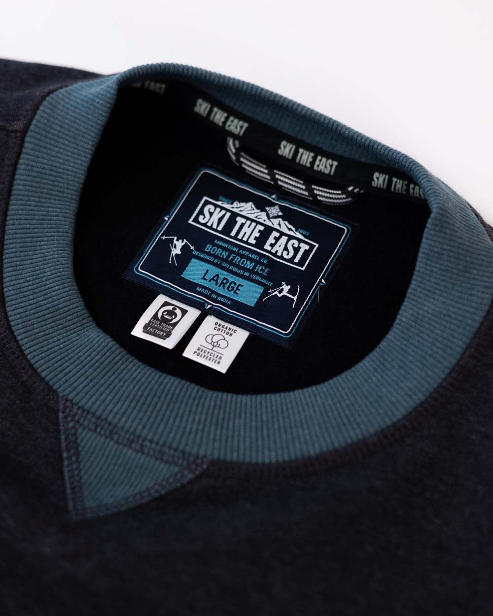 Quarry Crew Sweatshirt - Vintage Black/ Indigo