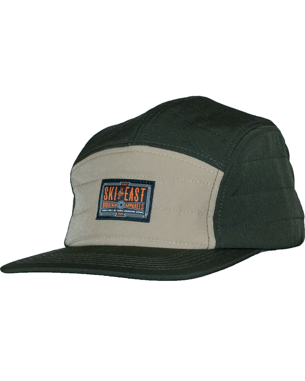 Small Mountain Quilted Hat - Dark Forest/Maple