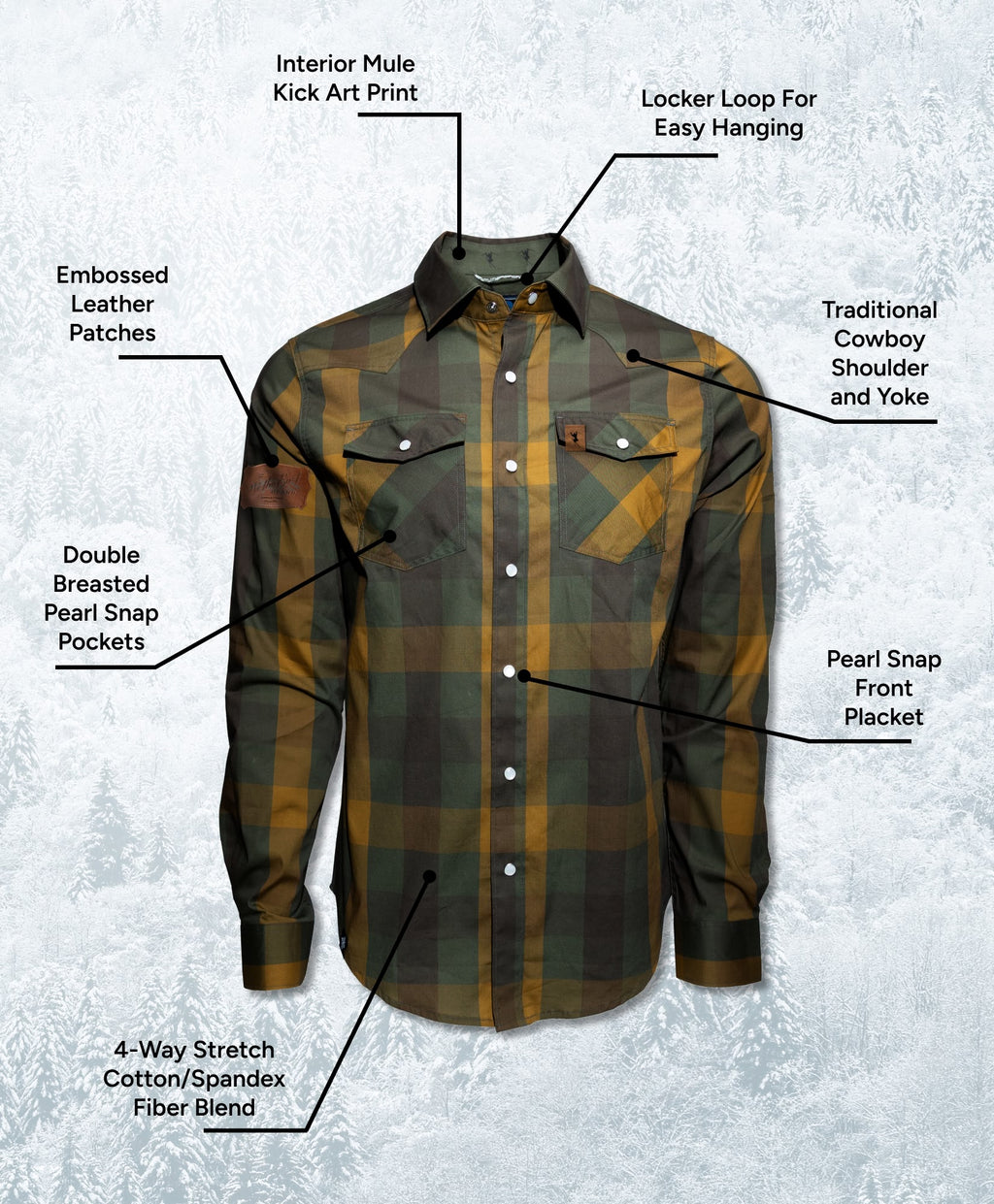 Bump Bucker Snap Shirt - Mountain Moss