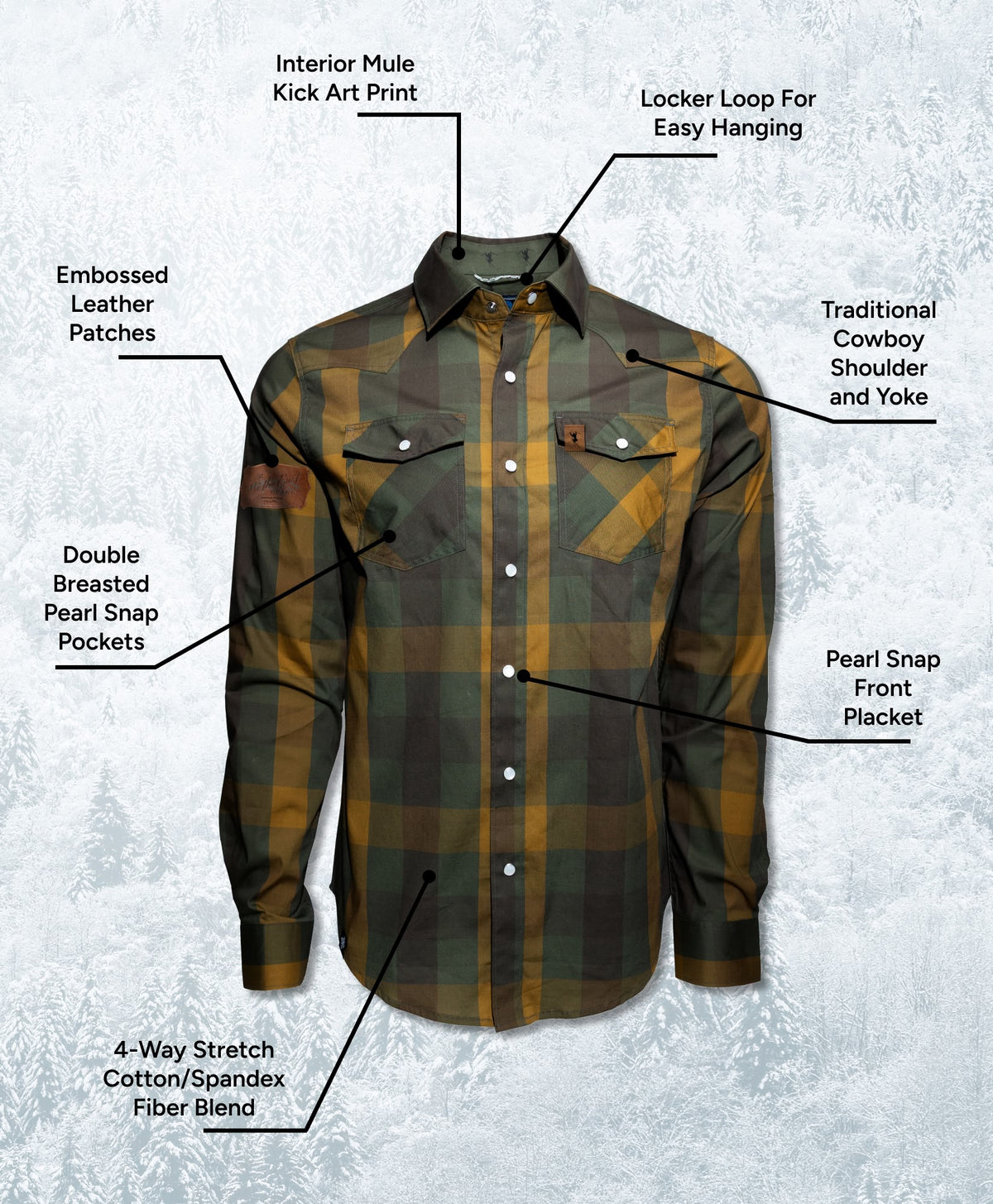 Bump Bucker Snap Shirt - Mountain Moss