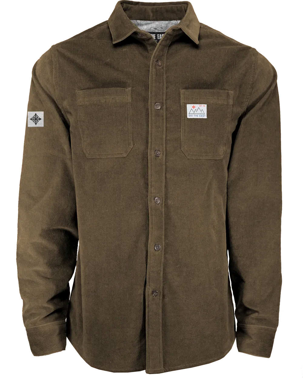 Cat Tracks Corduroy Shirt - Bark – Ski The East