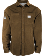 Cat Tracks Corduroy Shirt - Bark