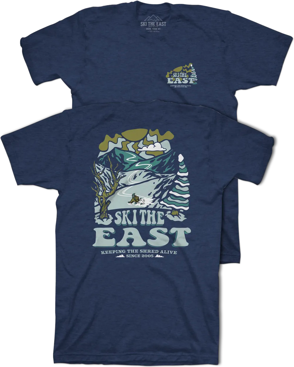 Youth Powder Daze Tee - Navy