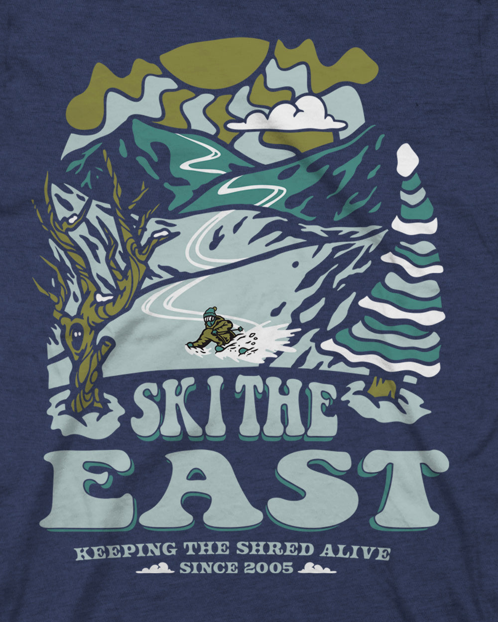 Youth Powder Daze Tee - Navy