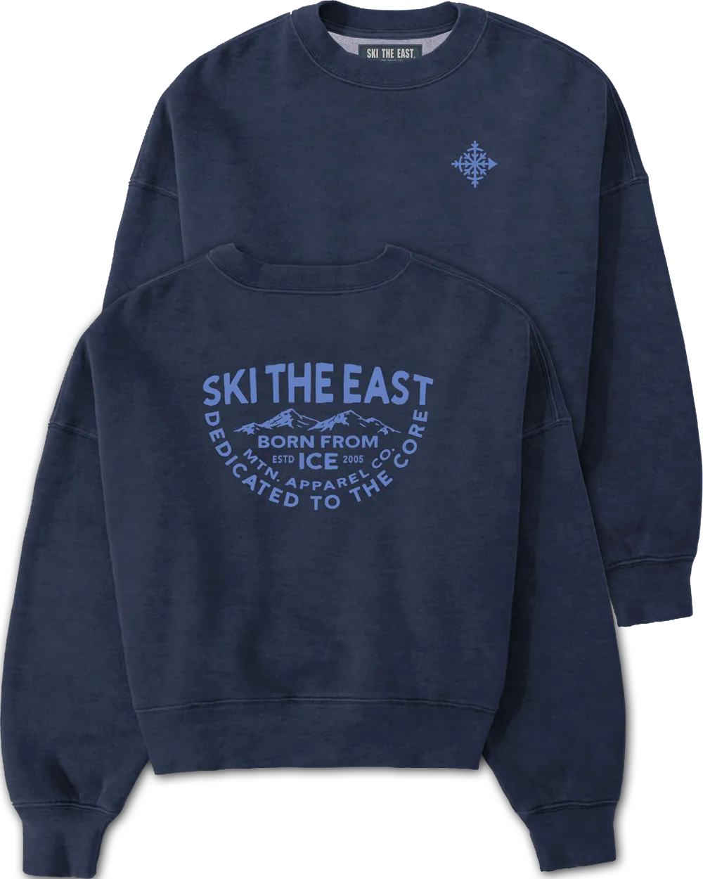 Women's Underhill Crop Crew Sweatshirt - Navy