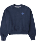 Women's Underhill Crop Crew Sweatshirt - Navy
