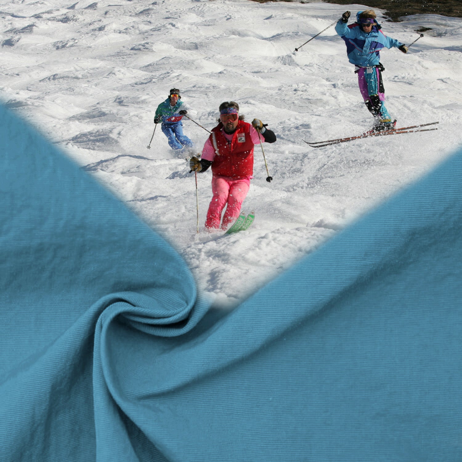 Neon Nights Zip Windbreaker - Tubular Teal – Ski The East