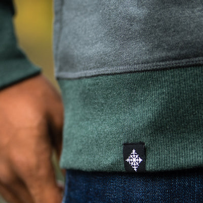 Quarry Crew Sweatshirt - Forest/Charcoal