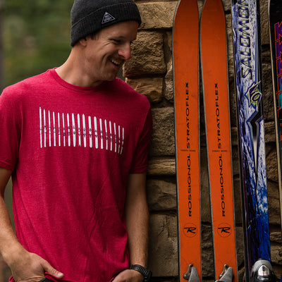 Ski Quiver Tee - Cardinal