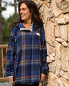 Women's Malo Pullover Flannel - Solar Blue