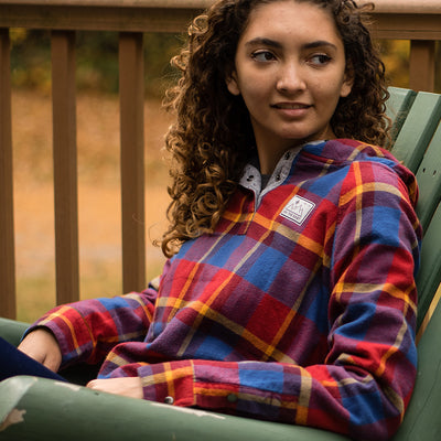 Women's Malo Fleece Lined Pullover Flannel - Summit Sun