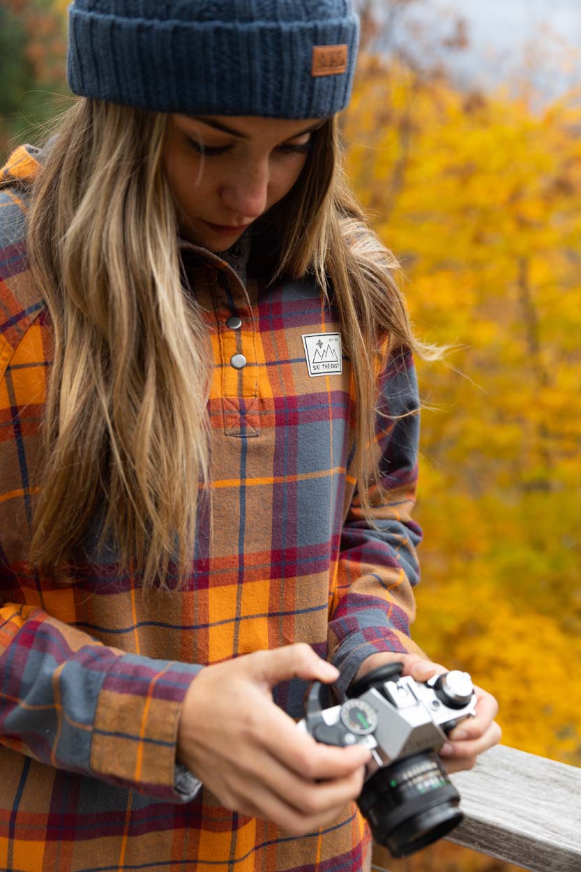 Women's Malo Fleece Lined Pullover Flannel - Ridgeline Rust