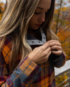 Women's Malo Fleece Lined Pullover Flannel - Ridgeline Rust