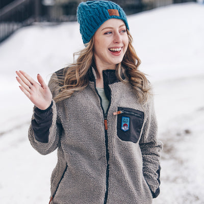 Women's Nimbus Sherpa Fleece Jacket - Charcoal
