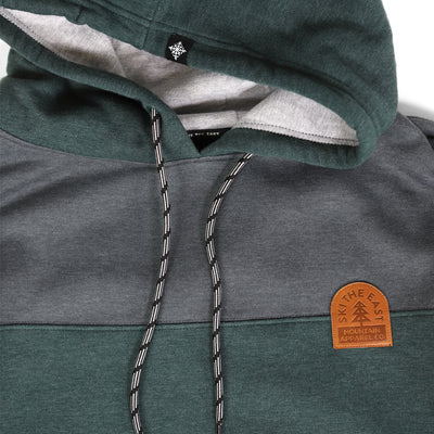 Crawford Pullover Hoodie - Charcoal/Forest