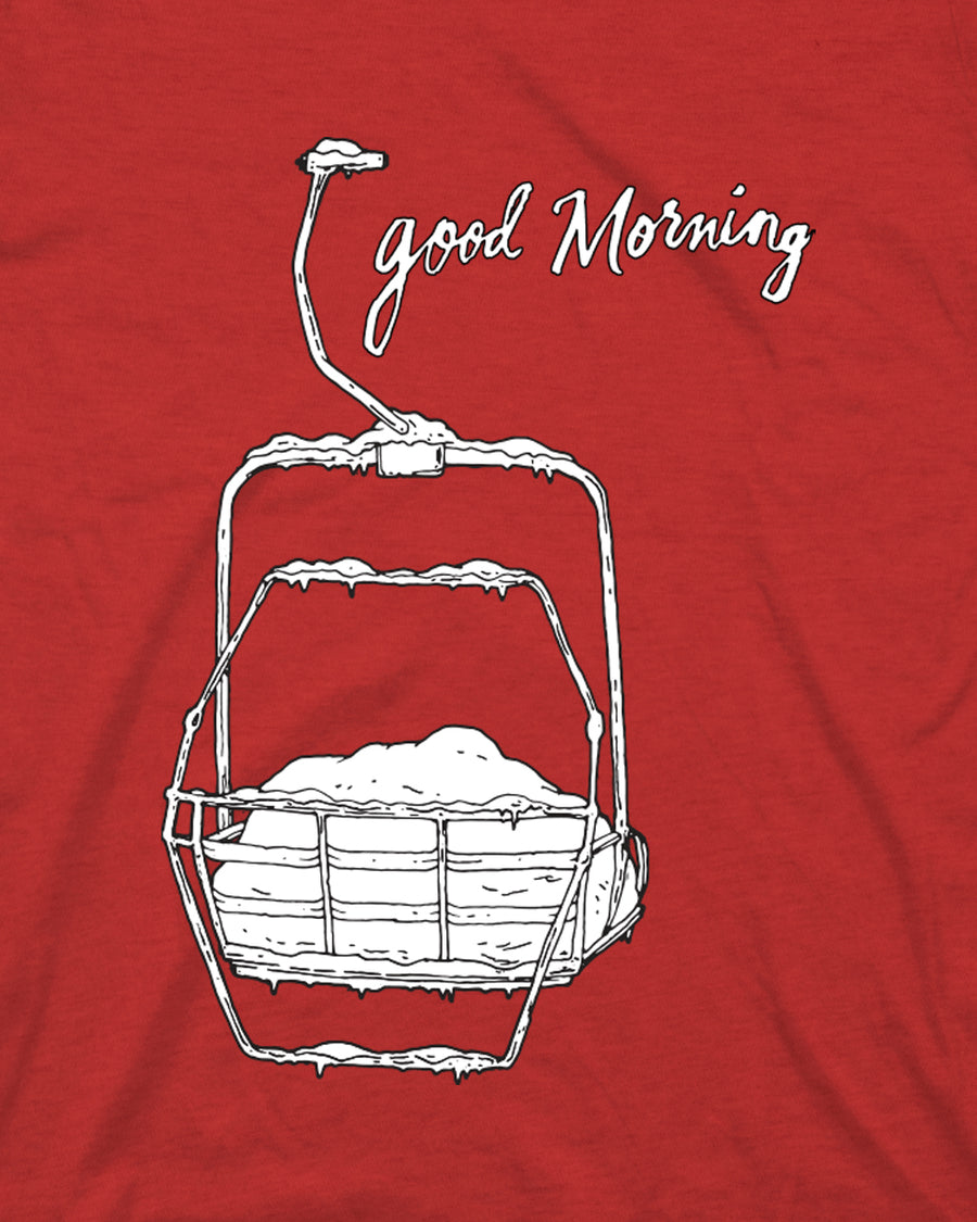Youth Good Morning Tee - Cardinal