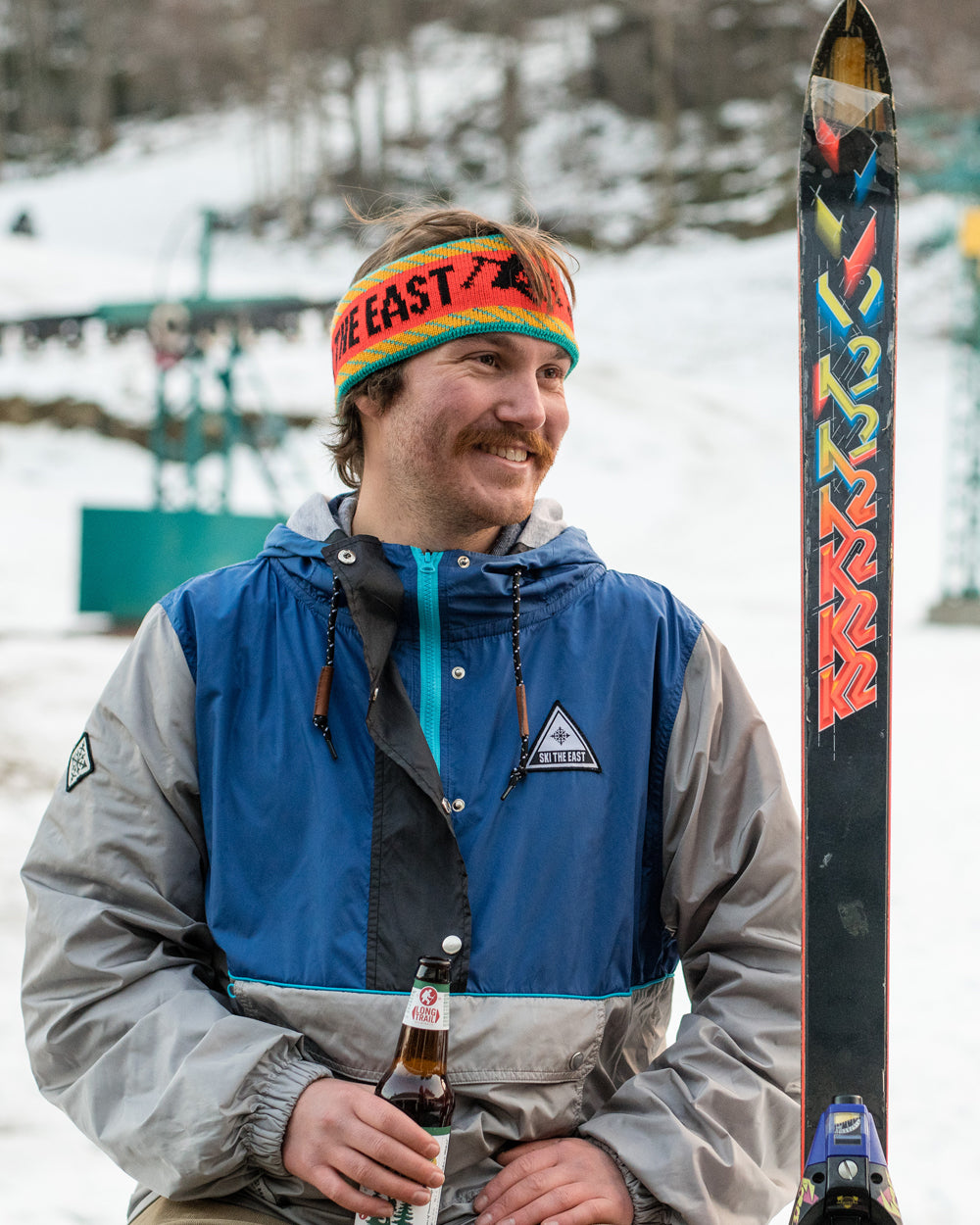 Gale Force Half Zip Windbreaker Navy Ski The East