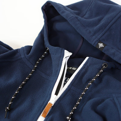 Trekker Half Zip Hooded Fleece - Navy