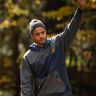 Crawford Pullover - Charcoal/Navy