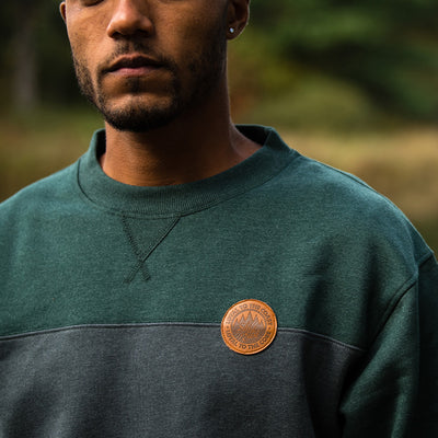 Quarry Crew Sweatshirt - Forest/Charcoal