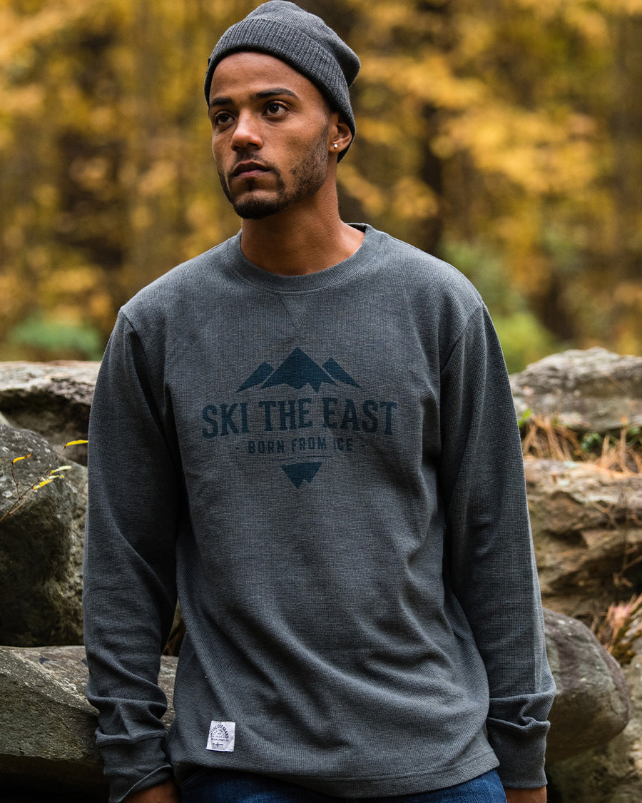 Mansfield Waffle Longsleeve - Charcoal